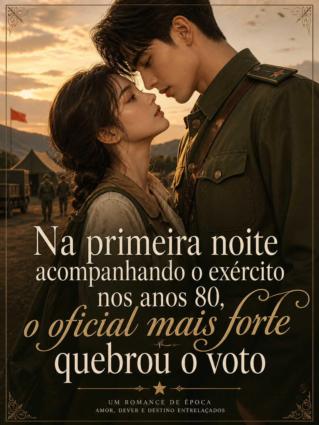 Na primeira noite acompanhando o exército nos anos 80, o oficial mais forte quebrou o voto
